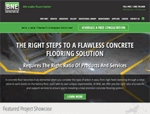 Tablet Screenshot of bnecontractors.com